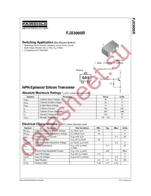 FJX3005RTF datasheet  